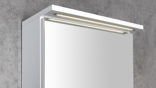 Sapho AQUALINE KAWA STRIP 50x70 cm tükrösszekrény LED világítással, fehér WGL50S