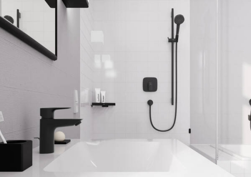 Hansgrohe Logis zuhanycsaptelep színkészlet, matt fekete 71605670