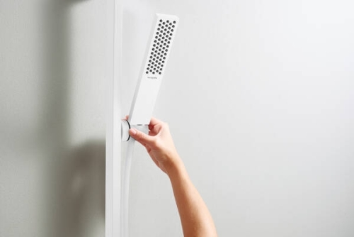 Hansgrohe Pulsify E Keskeny kézizuhany, 1jet Ecosmart, matt fehér 24320700