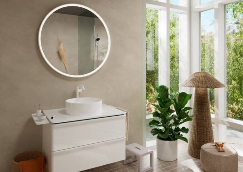 Hansgrohe Tecturis S egykaros mosdócsaptelep Fine 240, CoolStart EcoSmart+, Push-open lefolyógarnitúrával, matt fehér 73370700