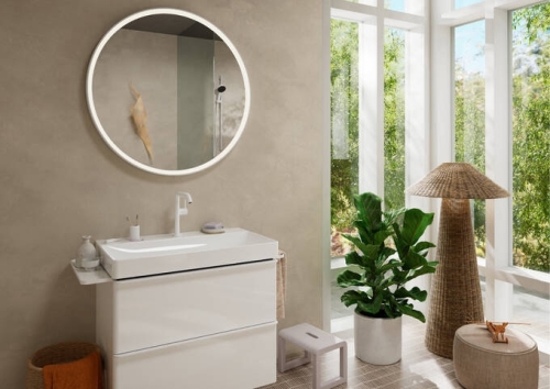 Hansgrohe Tecturis S egykaros mosdócsaptelep Fine 210, elforgatható kifolyóval, CoolStart EcoSmart+, Push-open lefolyógarnitúrával, matt fehér 73360700