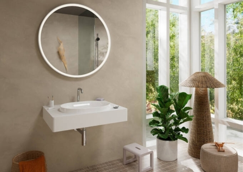 Hansgrohe Tecturis S 2-lyukú mosdócsaptelep 150, CoolStart EcoSmart+, lefolyógarnitúrával, króm 73353000
