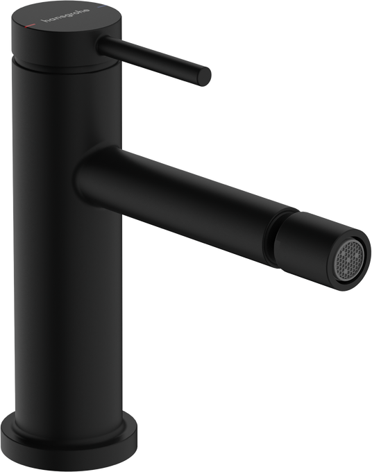 Hansgrohe Tecturis S egykaros bidé csaptelep 80, automata lefolyógarnitúrával, matt fekete 73201670