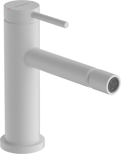 Hansgrohe Tecturis S egykaros bidé csaptelep 80, automata lefolyógarnitúrával, matt fehér 73201700