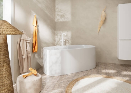 Hansgrohe Tecturis S egykaros szabadonálló kádcsaptelep, matt fehér 73440700