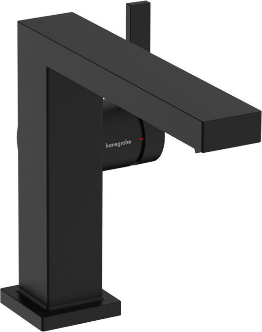 Hansgrohe Tecturis E egykaros mosdócsaptelep Fine 110, CoolStart EcoSmart+, lefolyógarnitúra nélkül, matt fekete 73021670