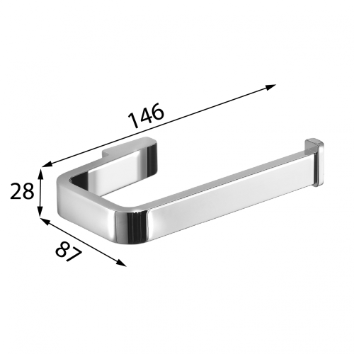 Sapho SAMOA WC-papírtartó, króm A82413