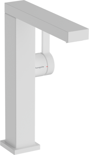 Hansgrohe Tecturis E egykaros mosdócsaptelep Fine 210, elforgatható kifolyóval, CoolStart EcoSmart+, Push-open lefolyógarnitúrával, matt fehér 73060700
