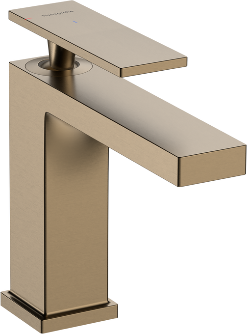 Hansgrohe Tecturis E egykaros mosdócsaptelep 110, CoolStart EcoSmart+, automata lefolyógarnitúrával, szálcsiszolt bronz 73014140