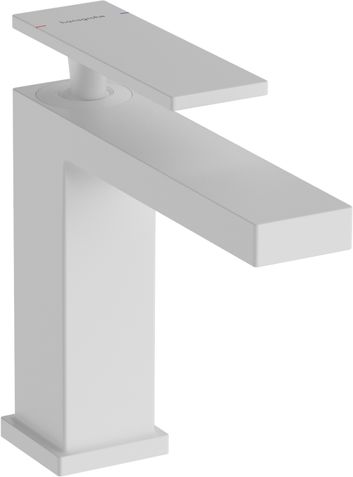 Hansgrohe Tecturis E egykaros mosdócsaptelep 110 EcoSmart+, lefolyógarnitúra nélkül, matt fehér 73011700