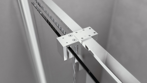 Sapho ROLLS LINE 130 zuhanyajtó transzparent üveggel, króm RL1315