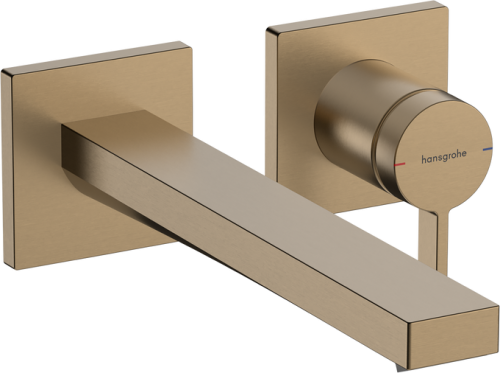 Hansgrohe Tecturis E egykaros falsík alatti mosdócsaptelep, 22.5cm-es kifolyóval EcoSmart+, szálcsiszolt bronz 73051140