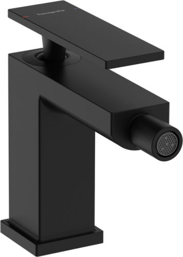 Hansgrohe Tecturis E egykaros bidé csaptelep 80, automata lefolyógarnitúrával, matt fekete 73200670