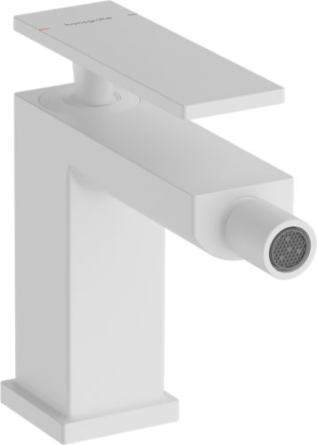Hansgrohe Tecturis E egykaros bidé csaptelep 80, automata lefolyógarnitúrával, matt fehér 73200700