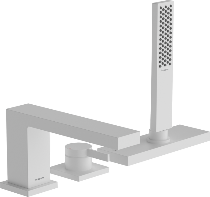 Hansgrohe Tecturis E 3-lyukú kádcsaptelep, sBox, matt fehér 73443700