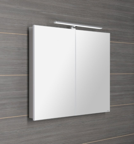 Sapho GRETA 80x70 cm tükrösszekrény LED világítással, matt fehér GT080-0031