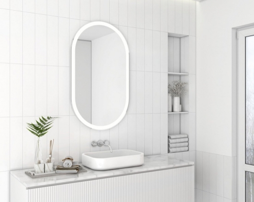 Sapho PARGA 60x100 cm ovális tükör LED világítással PG600