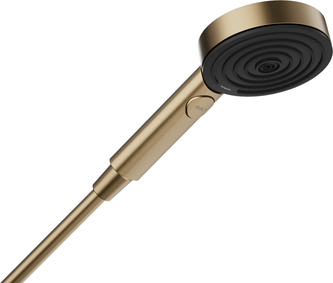 Hansgrohe Pulsify Select Kézizuhany 105, 3 jet Relaxation, szálcsiszolt bronz 24110140