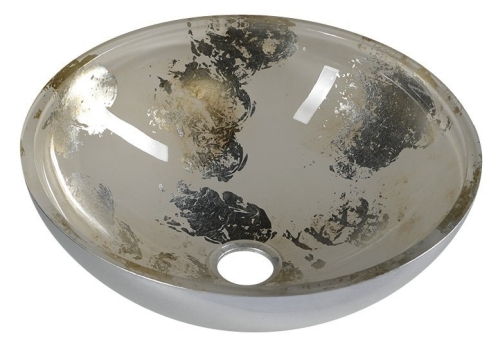 Sapho MURANO ANIMA 40 üvegmosdó, ezüst/bézs AL5318-42