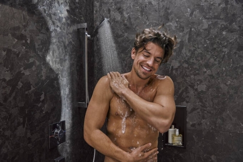 Hansgrohe ShowerSelect Comfort E Falsík alatti termosztát, 2 funkciós, beépített biztonsági kombinációval EN1717, króm 15578000