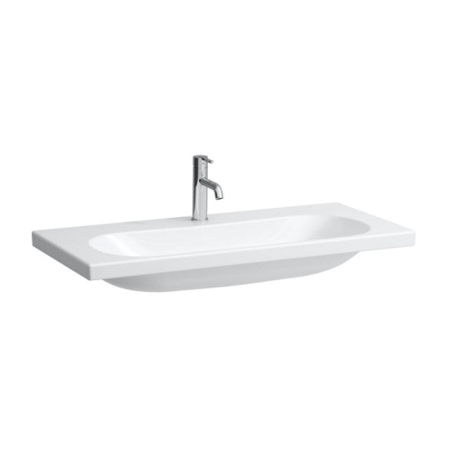 Laufen Lua mosdó 100x46 cm, egy csaplyukkal, túlfolyó nélkül, alsó felülete csiszolt LCC felülettel H8160894001561