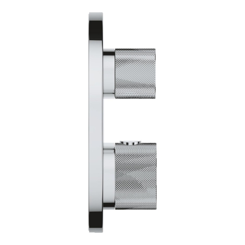 Grohe Atrio Private Collection termosztatikus zuhanycsaptelep 2 kimenethez, beépített elzáró/váltó szeleppel, gombbal, króm 24396000