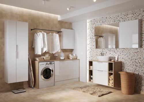 Cersanit City két ajtós oldalsó szekrény 180x60 cm, fehér S584-019-DSM
