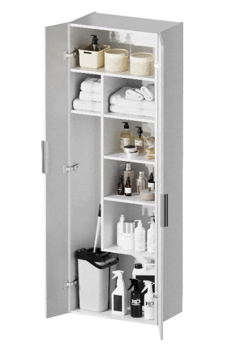 Cersanit City két ajtós oldalsó szekrény 180x60 cm, fehér S584-019-DSM