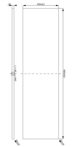 Cersanit City 165 cm-es pult, tölgy S584-060