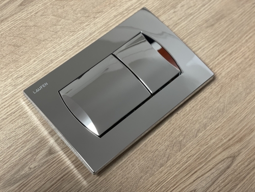 Laufen LIS nyomólap, fényes króm H9004000040001