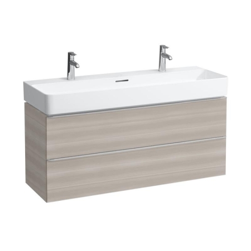 Laufen Val 120x42 cm mosdó két csaplyukkal, fehér H8102890001071