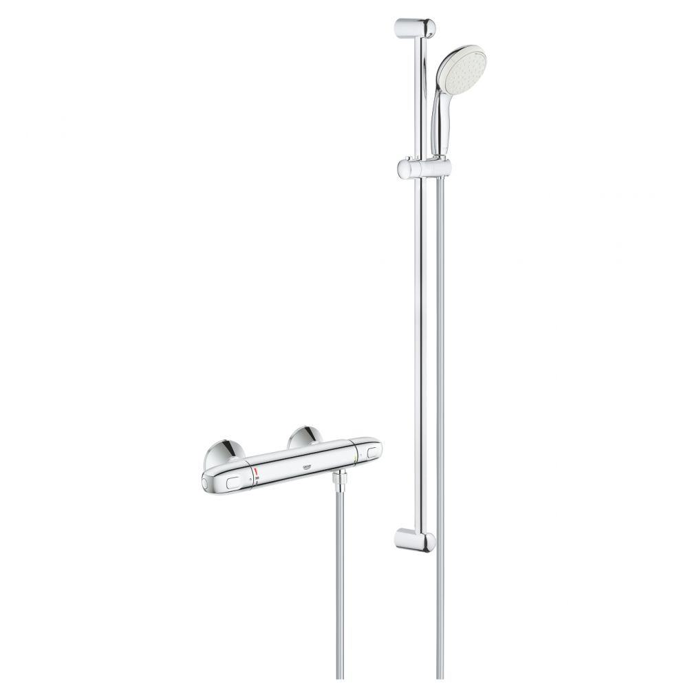 Grohe Grohtherm 1000 termosztátos zuhanycsaptelep zuhanygarnitúrával 34824004 (K)