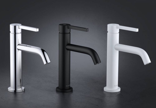 Kludi Nova Fonte Pura 100 mosdó csaptelep push-open leeresztővel Eco, matt fehér 202895315