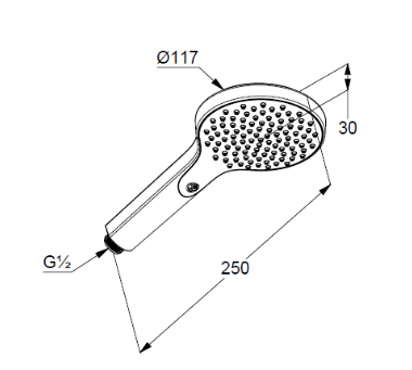 Kludi xDIVE kézizuhany 1s, króm 6981005-00