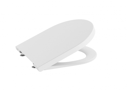 Roca Inspira Round Compact lassú záródású SUPRALIT wc ülőke, matt fehér A80152C62B