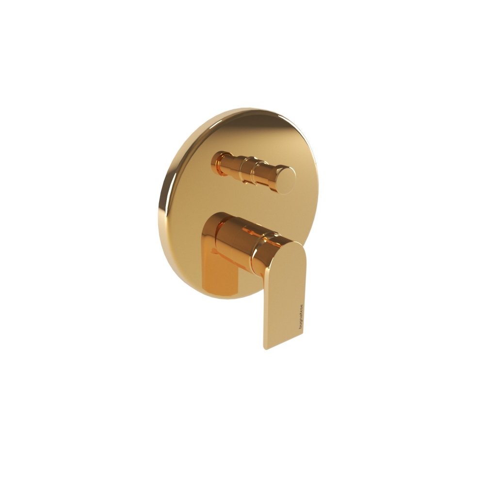 Bugnatese Simple fal alatti váltós zuhanycsaptelep, (pvd) arany szín 6672PO
