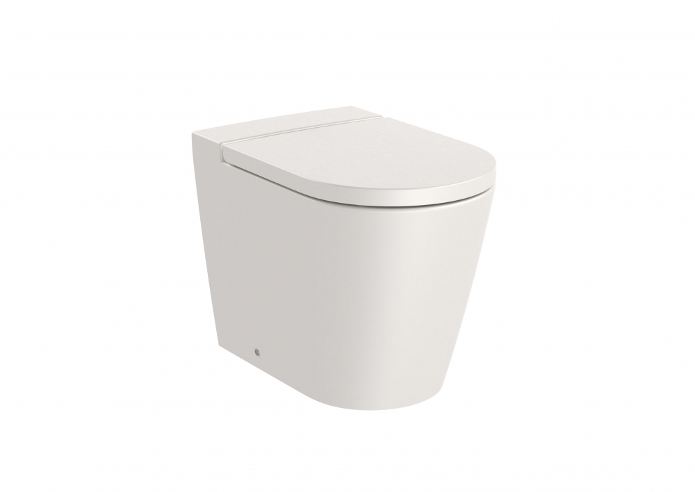 Roca Inspira Round Rimless falra tolható álló wc csésze, beige A347526650