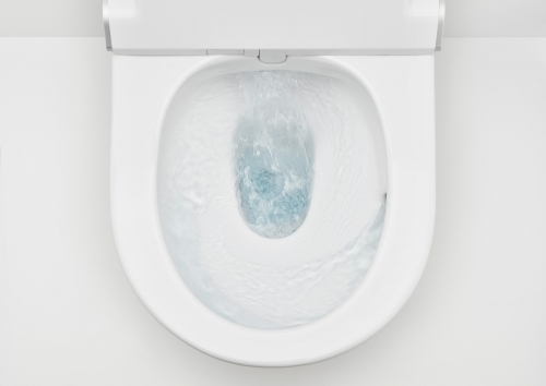 Roca In-Tank Inspira In-Wash Vortex falra tolható álló wc csésze ülőkével, fehér A803095001