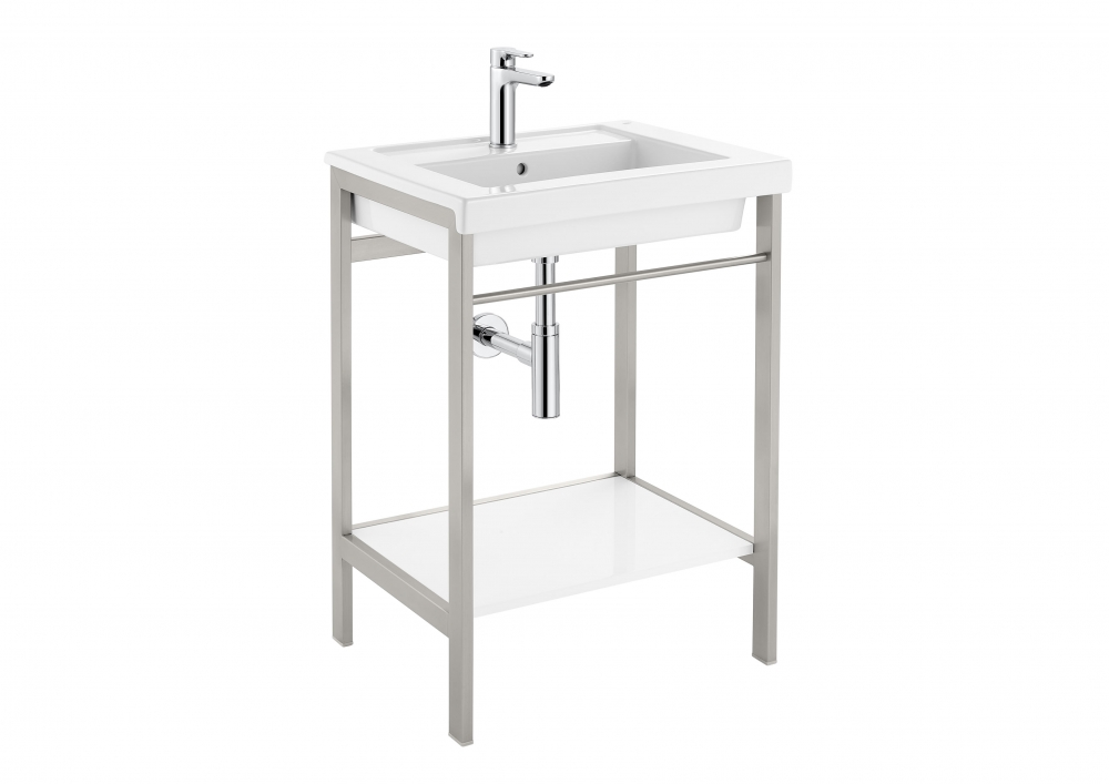 Roca Prisma 80 cm mosdótartó keret, rozsdamentes acél A856747001