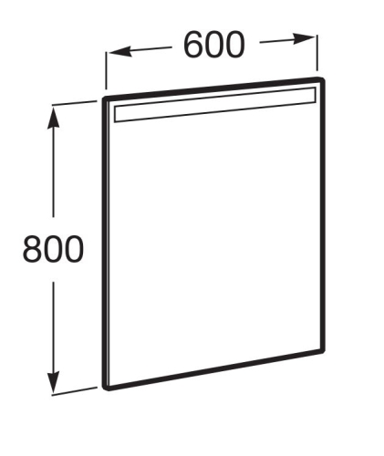 Roca Eidos 60x80 cm tükör LED világítással A812355000