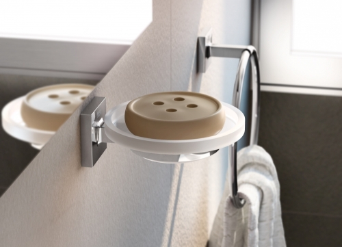 Roca Cubica fali szappantartó, króm A816820001