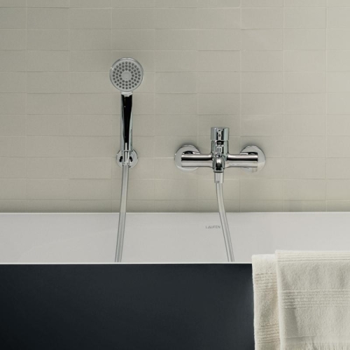 Laufen Lua egykaros kádtöltő csaptelep zuhanyszettel, króm H3210810041311