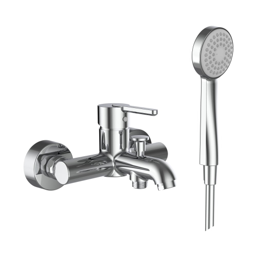 Laufen Lua egykaros kádtöltő csaptelep zuhanyszettel, króm H3210810041311
