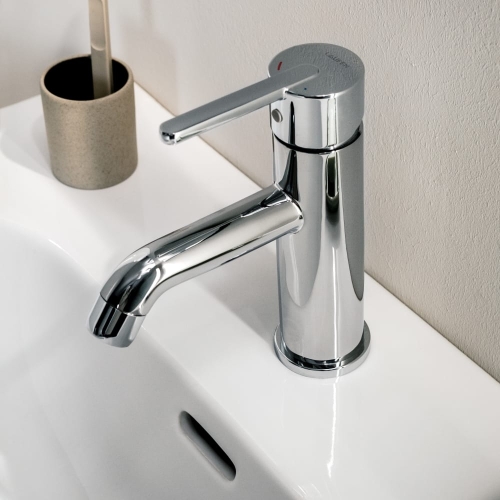 Laufen Lua egykaros mosdó csaptelep Eco+ húzórudas lefolyószeleppel, króm H3110810041141