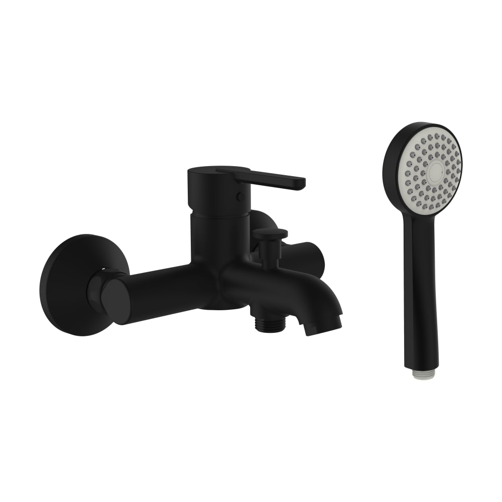 Laufen Lua kádtöltő csaptelep, PVD matt titán fekete H3210810811311