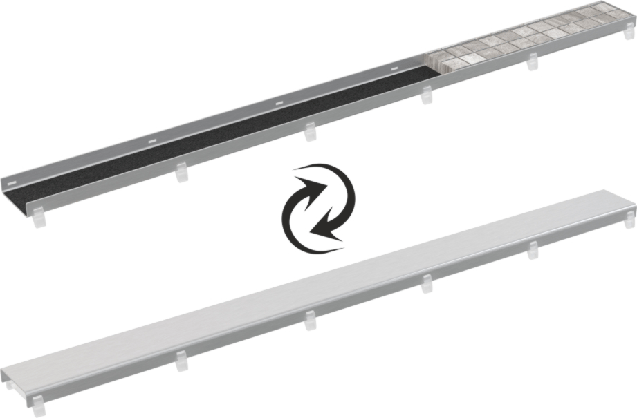 Alcaplast DOUBLE kétoldalú rács DOUBLE-750M