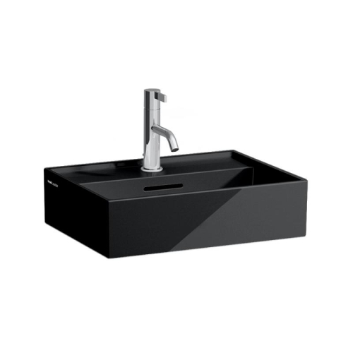 Laufen KARTELL BY LAUFEN 45x34 cm mosdó, fényes fekete H8153300201041