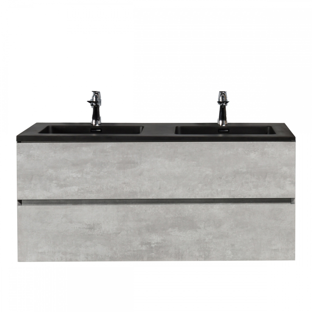 Wellis Mallorca 120 matt fekete quartz sand mosdó WB00530