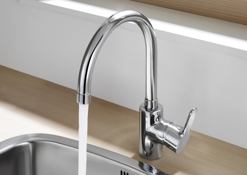 Roca L20 ColdStart egykaros mosogató csaptelep, króm A5A8409C00