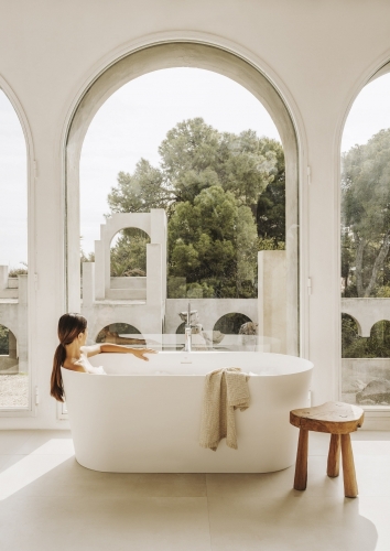 Roca Raina STONEX 159x79 cm szabadon álló kád, fehér A248466000